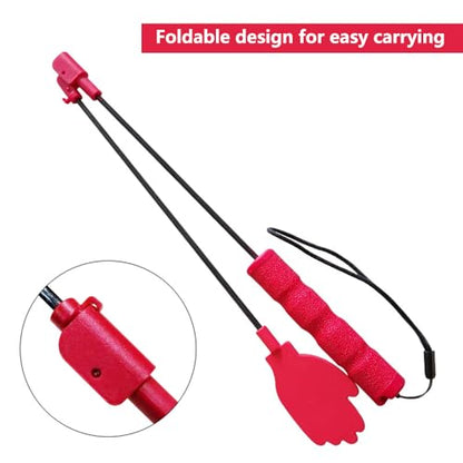 LogFaadCoi Collapsible Portable Dog Training Stick,Silicone Durable Dog Training Whip with Anti-Slip Handle,Outdoor and Indoor Training Dog Tools,Puppy Training Whip Exercise Accessory