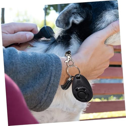 Happyyami Portable Pet Training Clicker and Whistle with Wrist Strap Durable Dog Training Tool for Behavior Correction Enhances Auditory Response Convenient Clicker for
