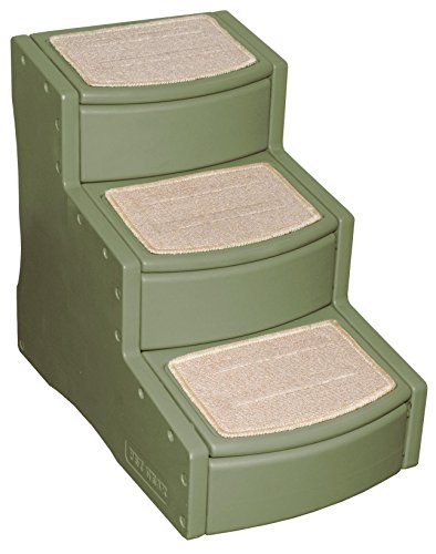 Pet Gear Easy Step III Pet Stairs, 3-step/for cats and dogs up to 150-pounds, Large, Cocoa