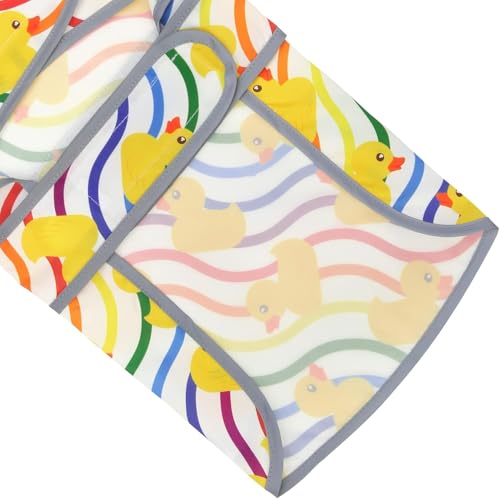 Dog Raincoat, Waterproof Dog Rain Jacket with Hood, Adjustable Rain Coat Poncho with Reflective Strips & Leash Hole for Large Medium Small Dogs Puppies, Lightweight Pet Clothes - color: Rainbow Ducks, size: X-Small