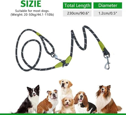 Hands Free Dog Leash Crossbody Dog Running Leash Handsfree Pet Rope for Hiking Training Heavy Duty Reflective Pet Walking Belt (Black) - color: Black