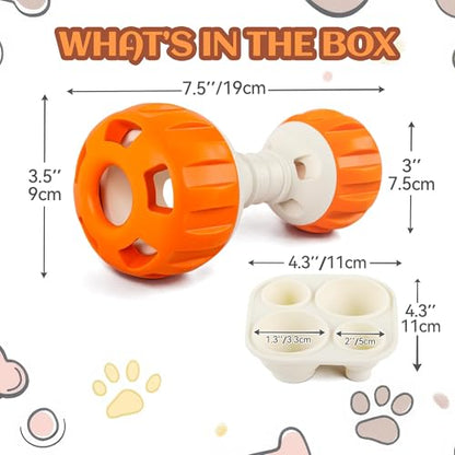ALL FOR PAWS Dog Frozen Treat Toy, Dog Puzzle Food Ball Toy for Small Medium Large Dogs, Reusable Treat Dispensing Dog Toys to to Keep Them Busy and Reduces Anxiety, Dog Licking Toy, Easy to Clean