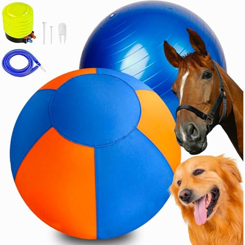 18" Herding Ball for Dogs - Upgraded Chew-Resistant Double-Layer Material Durable Waterproof Dog Toy Suitable for Herding Breeds to Push, Chase & Roll, Pet Training Toy for Australian Shepherd