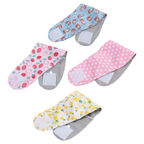 Pomya Washable Male Dog Belly Band, Washable Male Dog Belly Wrap, Dog Diapers for Male Dogs, Nappies Wrap for Post Surgery Wound Training, Reusable Soft Belly Bands, Pack of