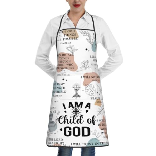 Women Men Bib Aprons Chef Cooking Apron With Pockets For Kitchen Grilling Bbq Painting Gardening - color: Funny