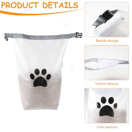 Roll Top Dog Food Travel Bag 42cup,Travel Dog Food Container,Reusable EVA Dog Food Bag,Waterproof Dog Kibble Container,Dog Camping Essential-Ideal for Dog Boarding,Weekend Getaways