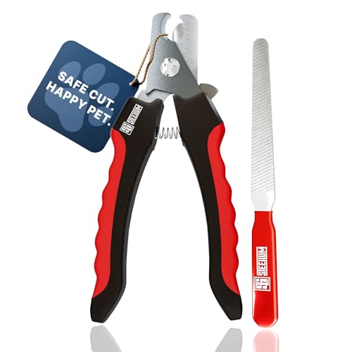 Professional Dog Nail Clippers for Large Dog - to Small Dog Clippers & Cat with Safety Guard & Ergonomic Easy Grip, Dog Nail Clippers/Dog Nail Trimmer and Cat Nail Clipper for Safe Grooming