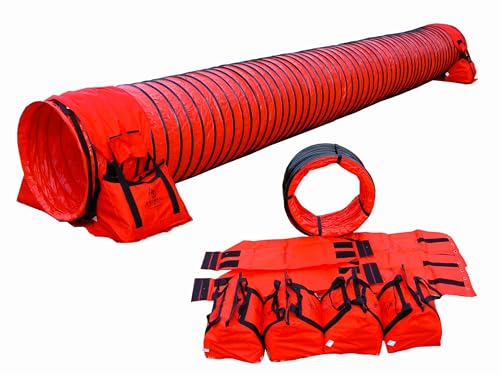 15' Heavy Duty Dog Agility Tunnel with 2 Sets of Tiedown System, Competition & Training, (Red), The Best for Dogs Under 30lbs, or find SHD Tunnels
