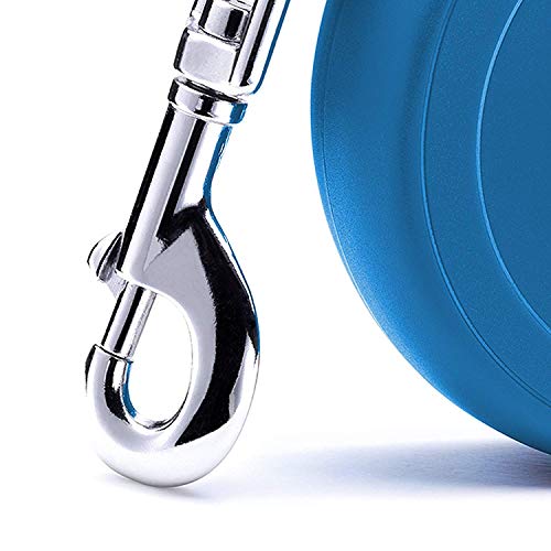 FLEXI New Classic Retractable Dog Leash (Cord), 16 ft, Small, Blue - size: 16 Foot (Pack of 1)