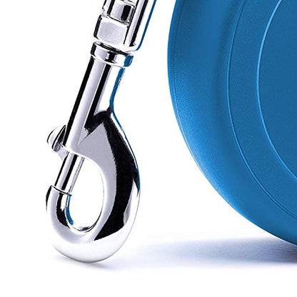 FLEXI New Classic Retractable Dog Leash (Cord), 16 ft, Small, Blue - size: 16 Foot (Pack of 1)