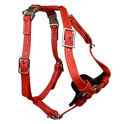 Redline K-9 All Weather Biothane Dog Harness (Large, Red) - color: Red, size: Large