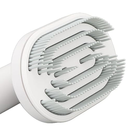 90° Rotatable Cat Brush with Curved High-Density Needle Teeth for Gentle Pet Hair Removal – White, Compatible with Cats and Dogs