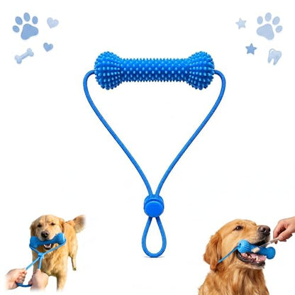 Dual-Action Dog Dental Chew Toy, Adjustable Canine Mouth Opener for Teeth Brushing, Durable Bite-Resistant Pet Oral Care Tool and Teeth Cleaning Aid for Medium Large Dogs (1Pcs) - color: 1Pcs