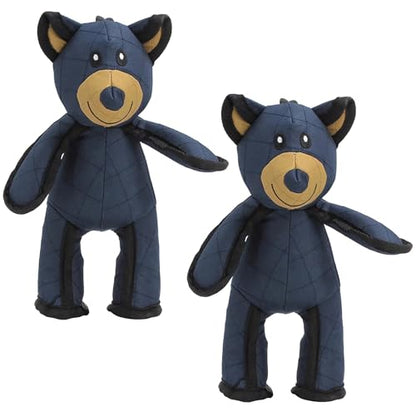 Unbreaka Bear Dog Unbreakable Teddy Extreme Bear 2.0 Dogs Toys Aggressive Chewers Indestructible Stuffed Plush Dog Squeaky Toy Keep Them Busy Durable Tough Heavy Duty Chewer Dog Toy Large Breed (2PC) - color: 2PC
