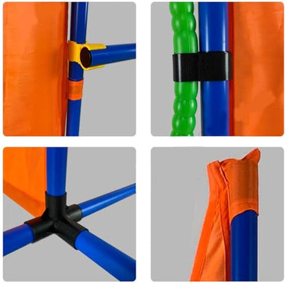 Dog Agility Training Equipment Set, Pet Outdoor Games Starter Kit,Obstacle Course,with Tunnel, Jump, Hurdle, Weave Poles