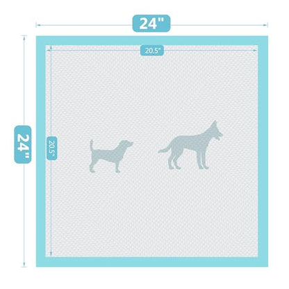 BESTLE Large Pet Training and Puppy Pads Pee Pad for Dogs 24"x24"-80 Count Super Absorbent & Leak-Proof