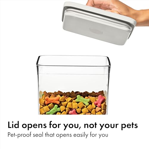 OXO Pet POP Container — 1.1 Qt/1.0 L - color: Whisker Gray, size: 1.1 Qt