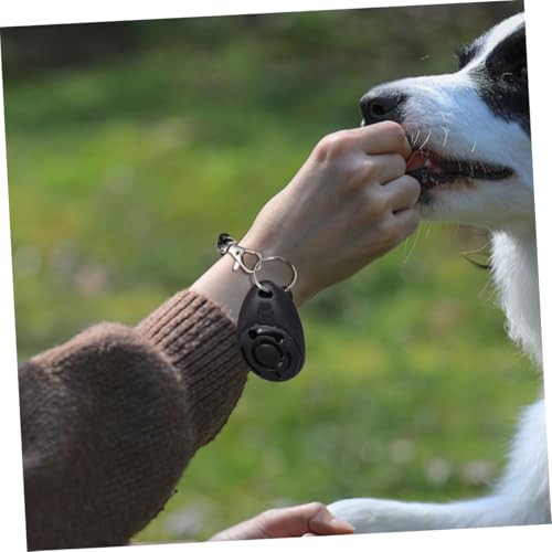 BESPORTBLE 2PCS Dog Training Clicker with Wrist Strap Portable PET Behavior Training Tool Loud Sound Clickers for Dogs for PET