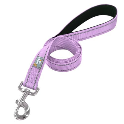 Reflective Dog Leash 6 FT Padded Handle Nylon Dogs Leashes for Small Dogs Lavender - color: Refl Lavender, size: Small : 5/8" x 6 FT