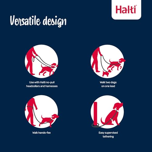 Halti No Pull Harness & Halti Training Leash Size Large, Black Combination Pack - Stop Your Dog Pulling on The Leash. Adjustable, Lightweight and Easy to Use. Suitable for Large Dogs - size: Large