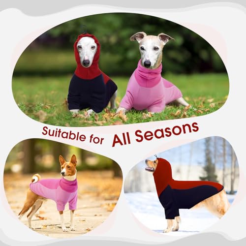 BRKURLEG Warm Dog Hoodie Dog Sweater Dog Anxiety Jacket with Ear Wrap Dog Fleece Shirt Adjustable Quiet Head Cover Sleeves Winter Soft Calming Vests for Dogs and Cats with Earmuffs, Dark Blue XS - color: Dark Blue, size: X-Small