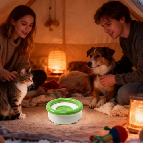Spill Proof Dog Water Bowl - Anti Splash Floating Disk, 1500ml Feeder Non Slip Pet Water Bowl, Suitable for Kitten Small Medium Breed Cat Bunny Kennel Cage | Outdoor Indoor Use Clean Floor Slow