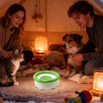 Spill Proof Dog Water Bowl - Anti Splash Floating Disk, 1500ml Feeder Non Slip Pet Water Bowl, Suitable for Kitten Small Medium Breed Cat Bunny Kennel Cage | Outdoor Indoor Use Clean Floor Slow