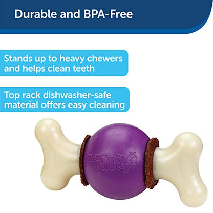 PetSafe Busy Buddy Bouncy Bone, Treat Holding Dog Toy, Medium/Large, Best for Dogs 50-90 Lb.