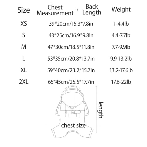 Dog Raincoat Windbreaker Resistant Dog Rain Jacket for Small Dogs Durable Rain Coat for Dogs(Pink,X-Small)