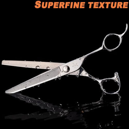 High-end Professional Dog Grooming Thinning Scissors Teeth Cutting Blending Shears Pet Texturizing Shears 7 Inch Extremely Very Sharp Stainless Steel Alloy For Cat Other Animals Groomer - size: 7inch, style: Thinning Shears