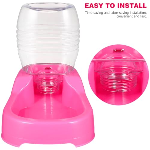 iplusmile Pet Water Feeder Gravity Bowl Non-Spill Dog Puppy Water Dispenser Smooth Surface 7.48X5.90X4.33 Inch for Home and Pet Shop