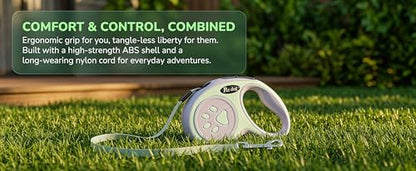 Retractable Dog Leash for Small Medium Dogs One-Click Brake & Lock Anti-Slip Ergonomic Handle 360° Tangle-Free Zinc Alloy Hook Durable ABS Casing-9.84feet Green - color: Green, size: 1