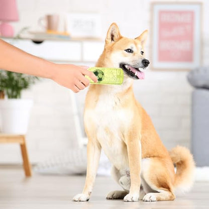 Soulchen 4 Pcs Water Bottle Dog for Aggressive Chewers Cute Squeaky Toys with Ball Inside Interactive Fetch Training Floating Rubber for Teething, Durable Bottle for Small Medium Large Dogs