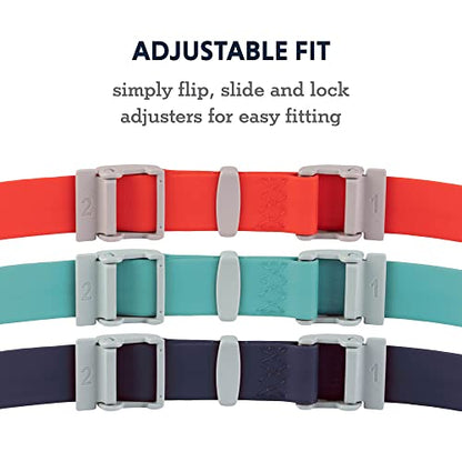 Ruffwear, Confluence Dog Collar, Waterproof Heavy Duty Quick Release Buckle, Odor-Resistant Easy Clean Adjustable TPU Webbing with & Silent ID Attachment, Midnight Blue, 14"-20" - color: Midnight Blue, size: 14"-20"