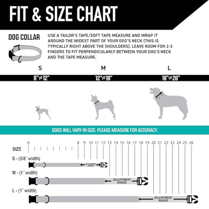 Wolfgang Heavy Duty, Adjustable Dog Collar with Quick Release Nylon Buckle for Walking & Training, LazyDaisy Print, Small - color: LazyDaisy Print, size: Small (5/8 Inch x 8-12 Inch)