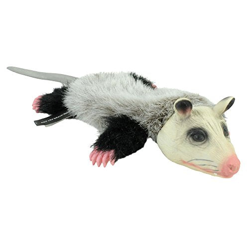 Hyper Pet Real Skinz Opossum Plush Dog Toy, Medium (Pack of 12) - size: Medium (Pack of 12), style: Opossum