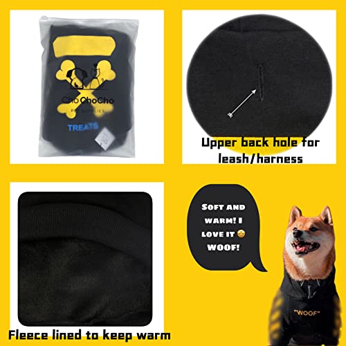 ChoChoCho Stylish Dog Hoodie Dog Clothes Streetwear Cotton Sweatshirt Fashion Outfit for Dogs Cats Puppy Small Medium Large (5XL, Yellow) - color: Woof-Yellow, size: 5XL (Chest: 32.3''-36.6'' / Suggest: 89-139 lbs)