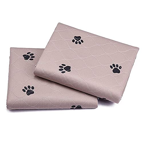 Washable Dog Pee Pads with Puppy Grooming Gloves,Puppy Pads,Reusable Pet Training Pads,Large Dog Pee Pad,Waterproof Pet Pads for Dog Bed Mat,Super Absorbing Whelping Pads - size: 18x24 Inch (Pack of 4)