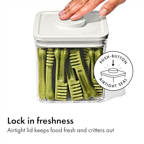 OXO Pet POP Container — 1.1 Qt/1.0 L - color: Whisker Gray, size: 1.1 Qt