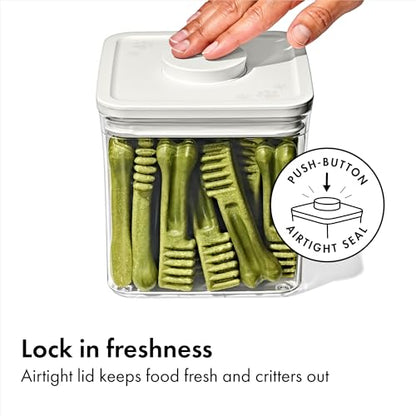 OXO Pet POP Container with Scoop — 4.4 Qt/4.2 L - color: Whisker Gray, size: 4.4 Qt