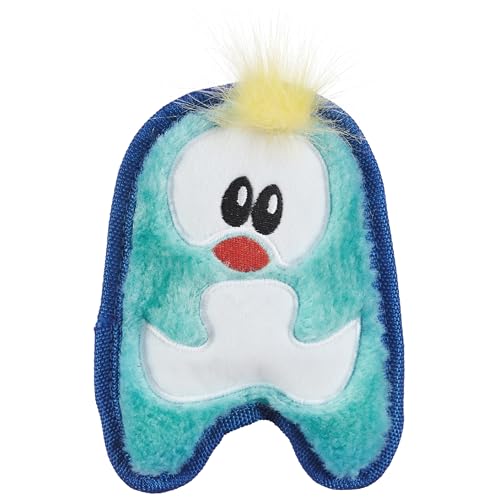 Outward Hound Durablez Minis – Squeaky Plush Dog Toy, No Stuffing for Less Mess, Interactive & Tough, Jumbo Squeaker, Puppies & Small Dogs, Penguin, 6.3" - color: Blue Penguin, size: X-Small (Pack of 1)
