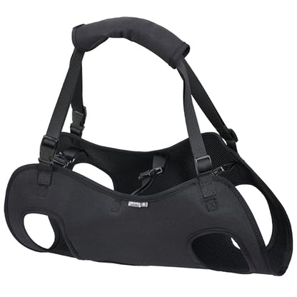 Dog Lift Harness,Full Body Dog Sling Carrier with Handle,Total Body Support for Dogs,Pet Dog Leg Support Sling Adjustable Retractable Breathable Lift Harness (M) - size: M