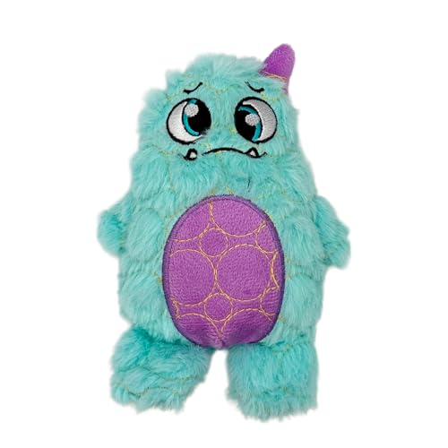 Bite Force - Durable & Strong Dog Toy Light Blue Monster with Squeaker, Kevlar-Reinforced for Aggressive Chewers. - color: Small - the Goofy Monster