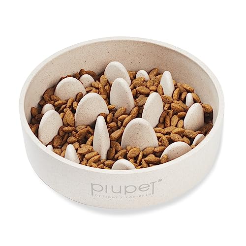 PiuPet Slow Feeder Dog Bowl (13 fl oz) - size: 13 fl oz