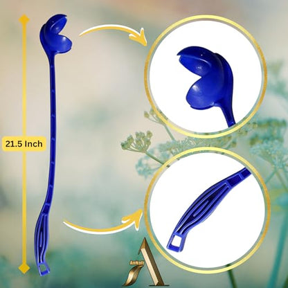 AnNafi® Speed Arm Ball Thrower | Cricket Practice Ball Speed Arm Launcher & Pickup| Ball Dog Thrower | Fetch & Fold Balls Launcher Set | Cricket Practice Equipments (Only Thrower, Blue) - color: Blue, size: Only Thrower
