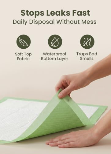 Pogi’s Potty Pads with Sticky Tabs – XL, Super Absorbent, Odor Blocking, 20-Count (24x35in) - size: Extra Large - 24 x 35"