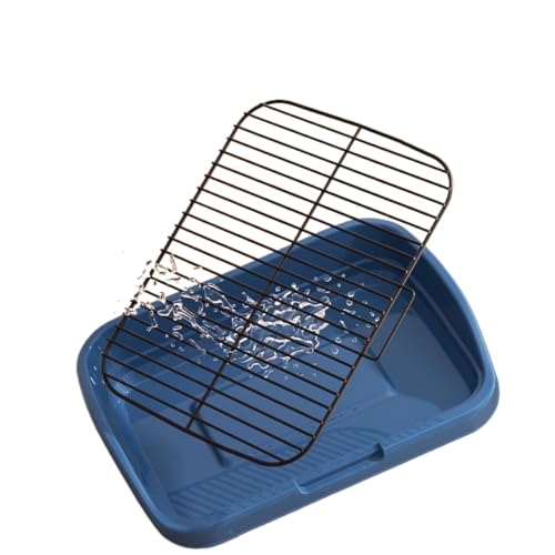Mesh Dog Potty Tray Removable Stable Structure - Indoor/Outdoor Dog Training Toilet Litter Box for Small & Medium Dogs(Blue) - color: Blue