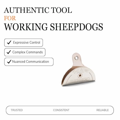 ACME 575 professional dog training shepherd lip, in mouth, whistle. Quality crescendo of sound. Sheep trails and herding. 100 dBA. Designed and Made in the UK (Nickel Silver) - color: Nickel Silver