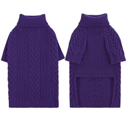 Large Dog Sweaters, Pet Sweaters for Large Dogs, Pets Sweatshirt Apparel Turtleneck Pullover Winter Pitbull, Samoyed (RoyalBlue, L) - color: RoyalBlue, size: Large