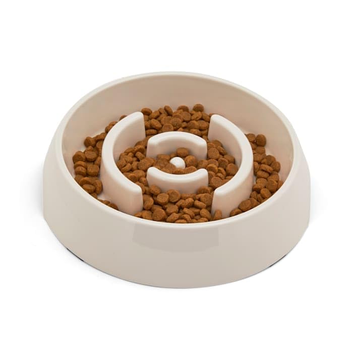 EveryYay by Petco Take it Slow White Slow Feeder Pet Bowl 5.25 Cups - size: Large